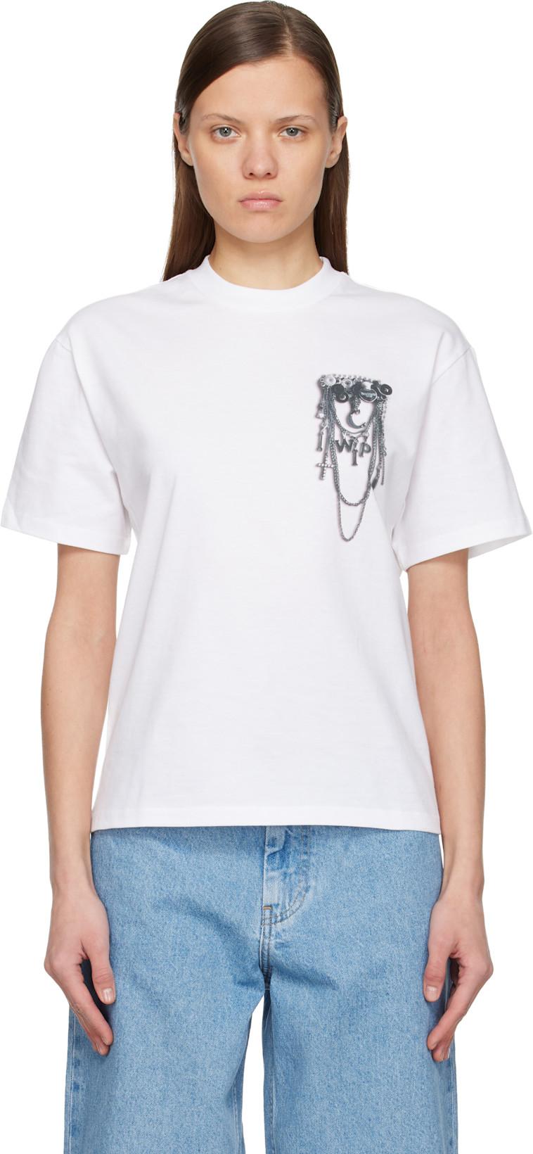 White Inverted Charm T-shirt by CARHARTT WIP