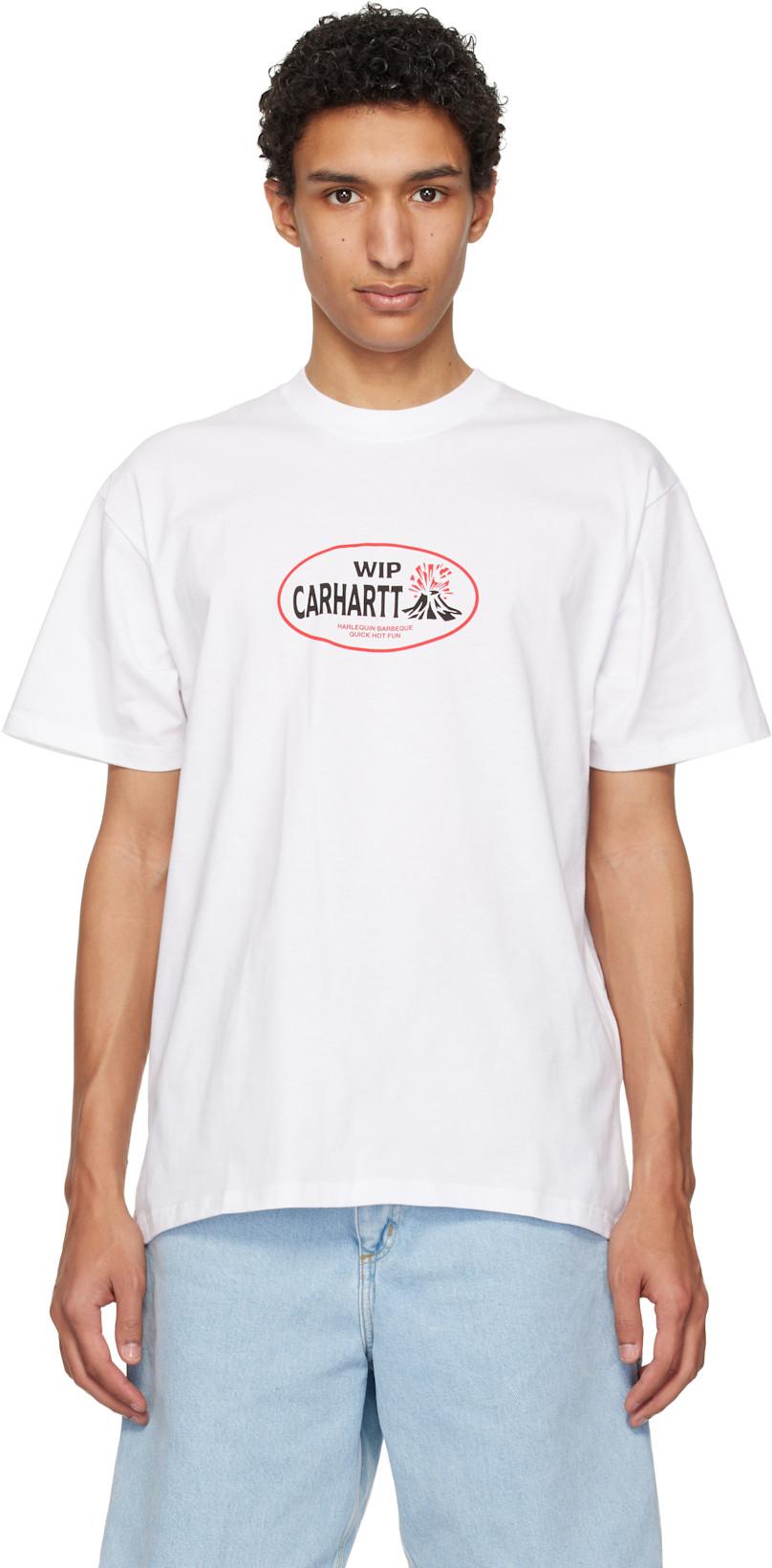 White S/S Harlequin BBQ T-shirt by CARHARTT WIP
