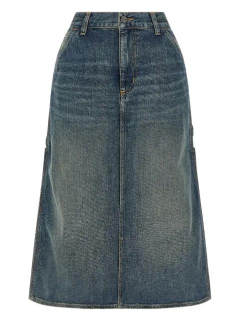 contrast-stitching denim skirt by CARHARTT WIP