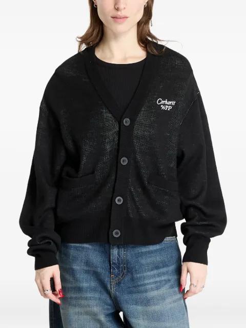 logo-embroidered buttoned cardigan by CARHARTT WIP