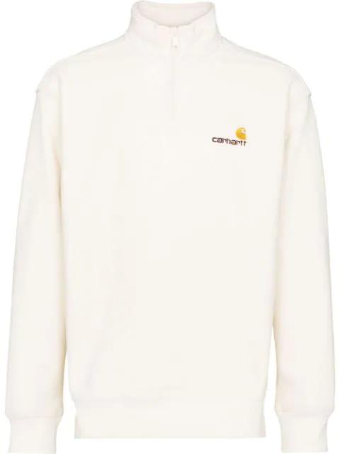 logo-embroidered half-zip sweatshirt by CARHARTT WIP