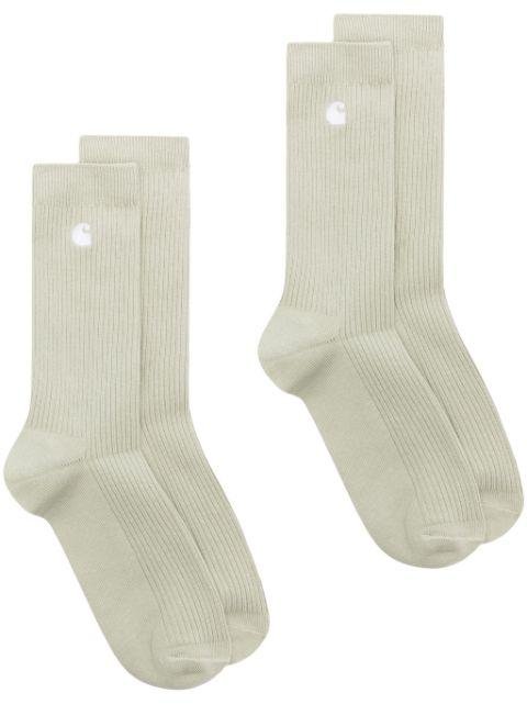 logo-embroidered ribbed socks (set of two) by CARHARTT WIP