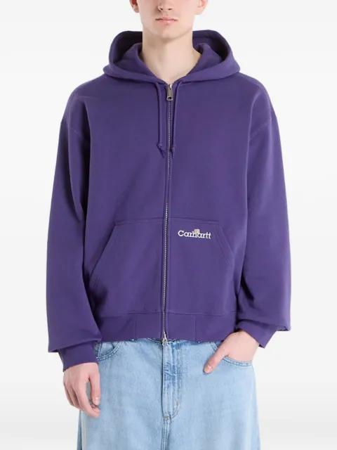 logo-embroidered zip-up hoodie by CARHARTT WIP