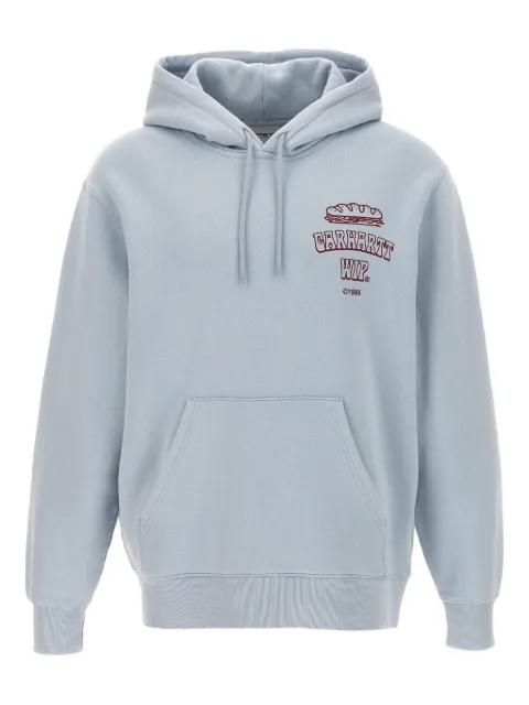 logo-lettering long-sleeve hoodie by CARHARTT WIP