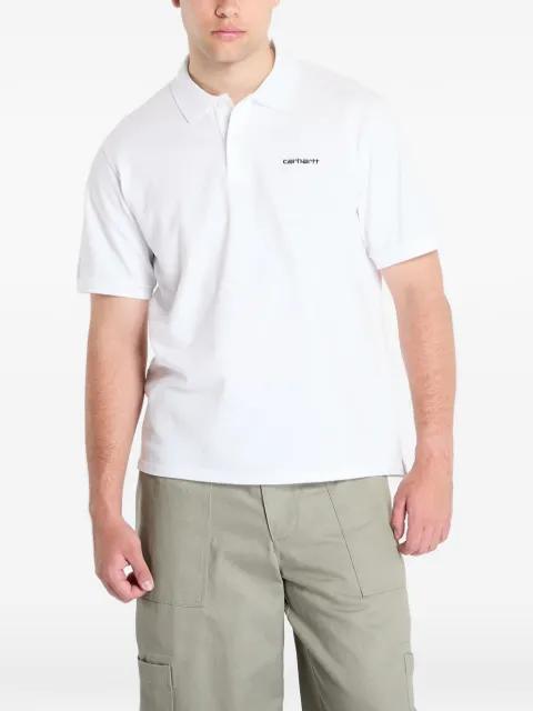 logo-print piqué polo shirt by CARHARTT WIP
