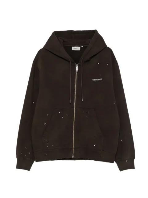 paint-splatter zip-up hoodie by CARHARTT WIP