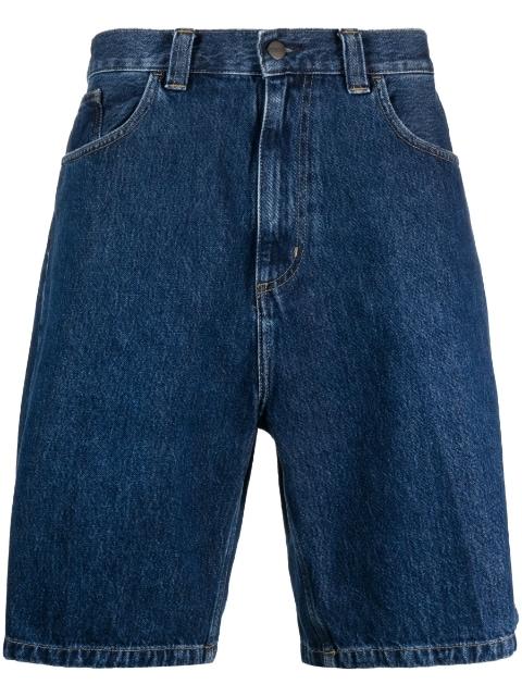 rear logo-patch denim shorts by CARHARTT WIP