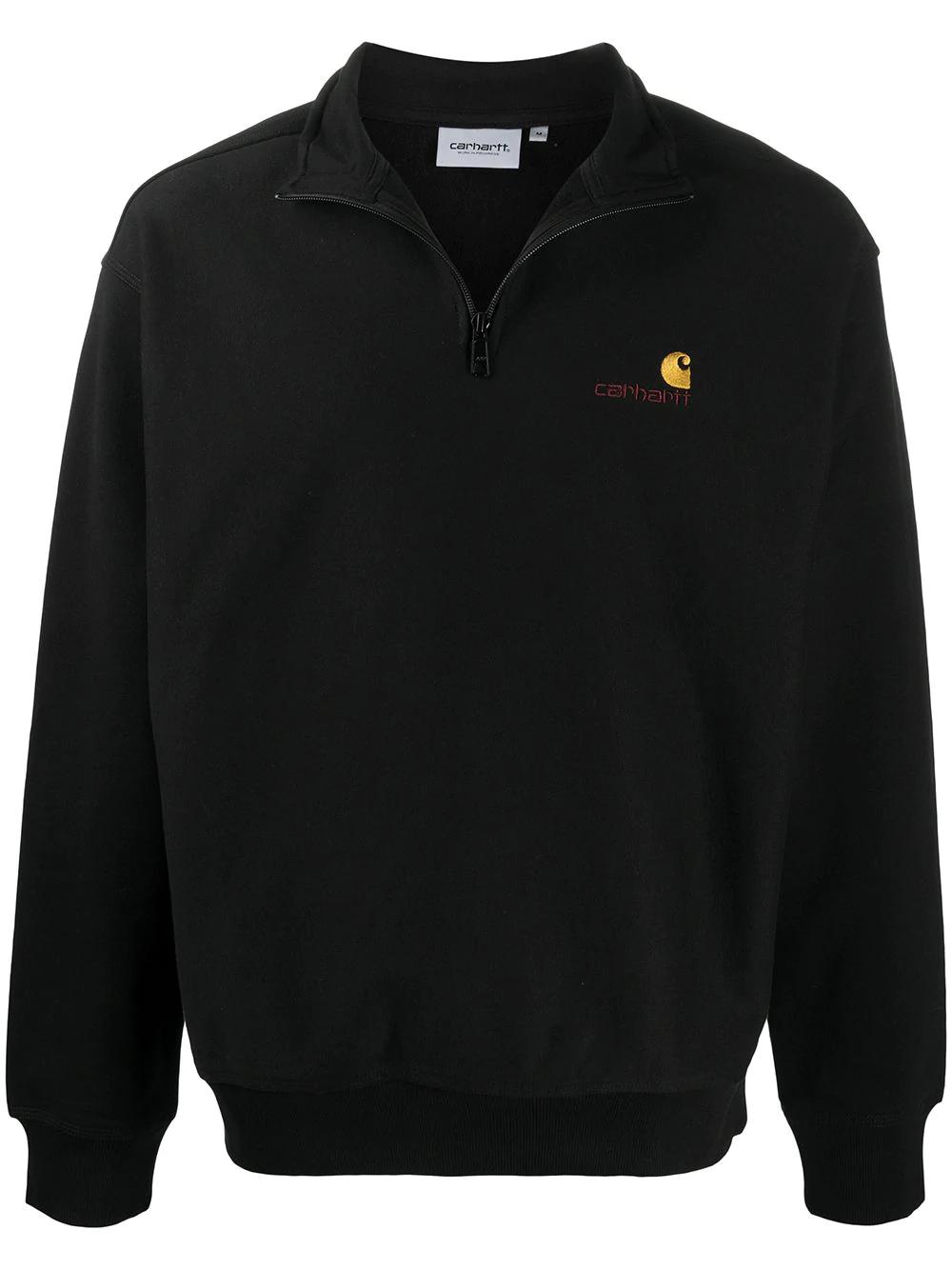 short-zip logo sweatshirt by CARHARTT WIP