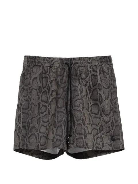 snake-print drawstring swim shorts by CARHARTT WIP