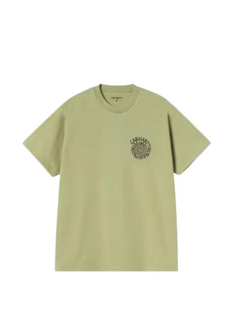 spiral-print cotton T-shirt by CARHARTT WIP