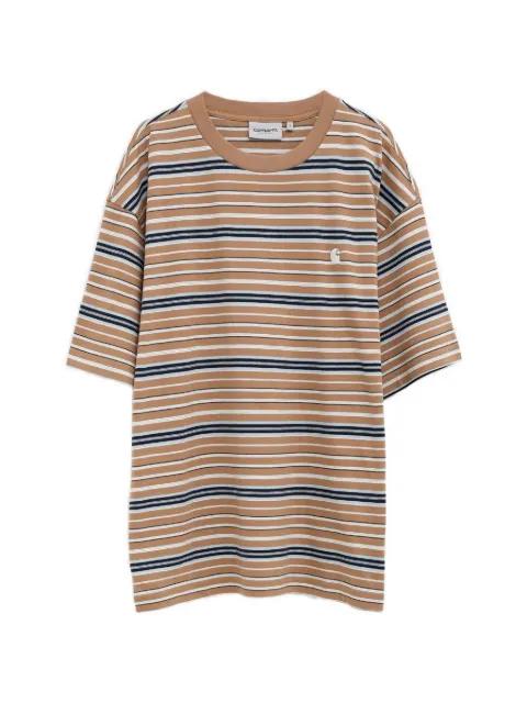striped logo t-shirt by CARHARTT WIP