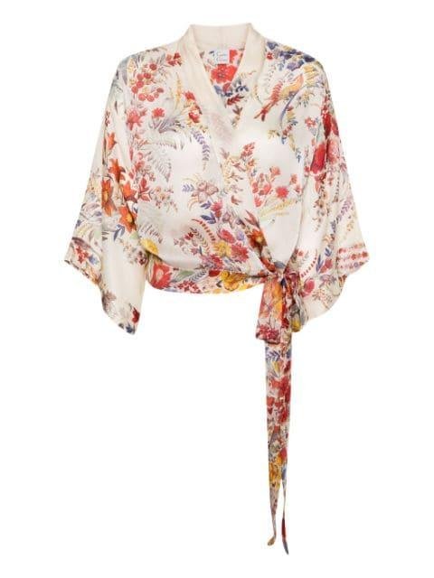 Beautiful Garden print blouse by CARINE GILSON