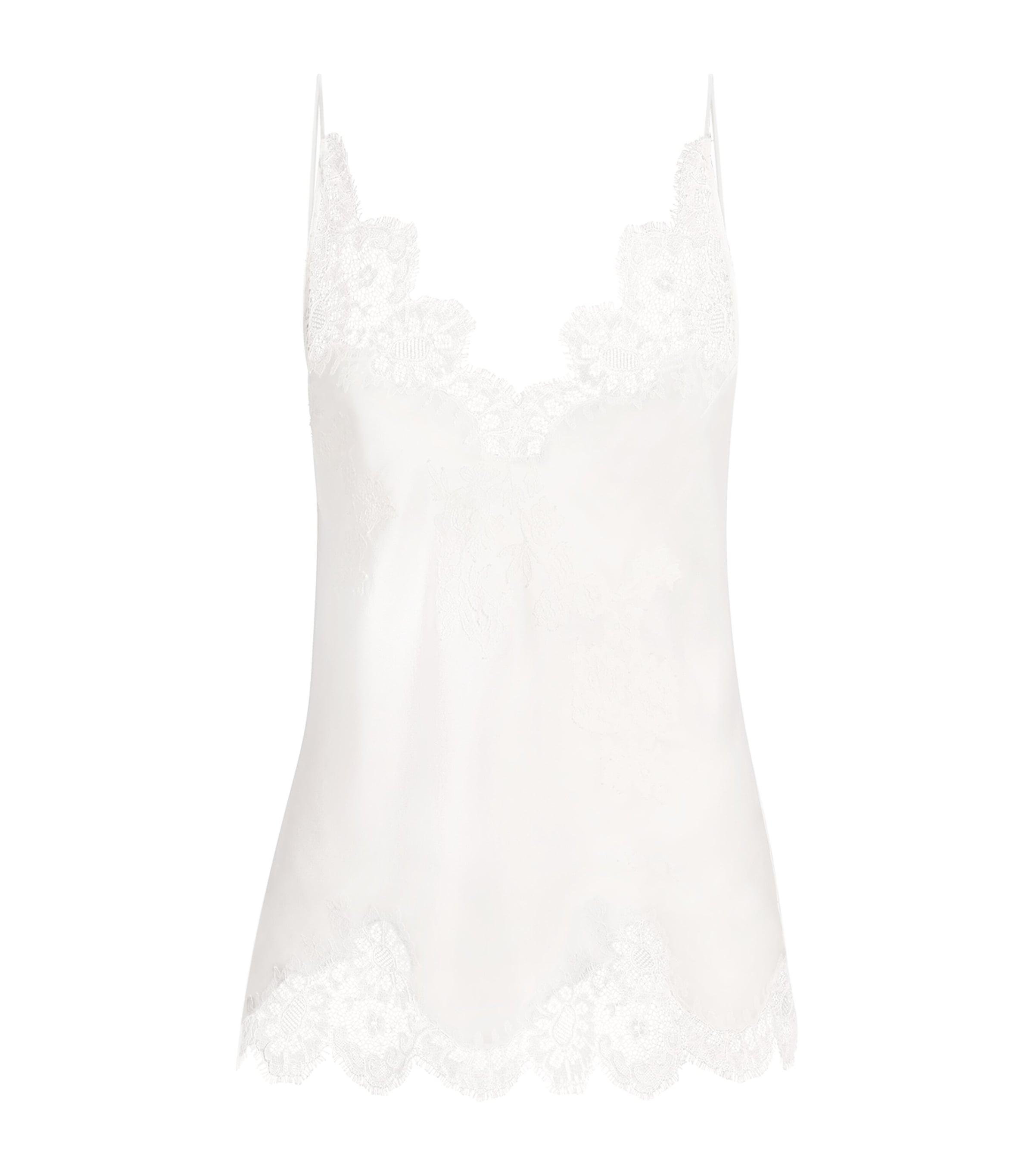 Carine Gilson Silk Lace-Trim Julia Cami by CARINE GILSON