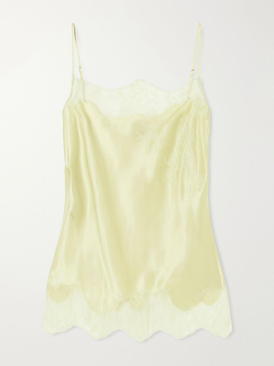 Lace-trimmed silk-satin camisole by CARINE GILSON