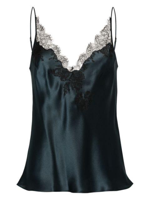 V-neck silk camisole by CARINE GILSON