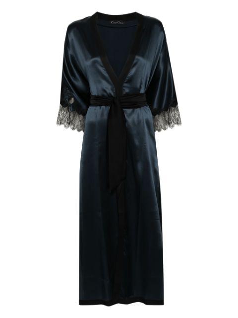 V-neck silk kaftan by CARINE GILSON