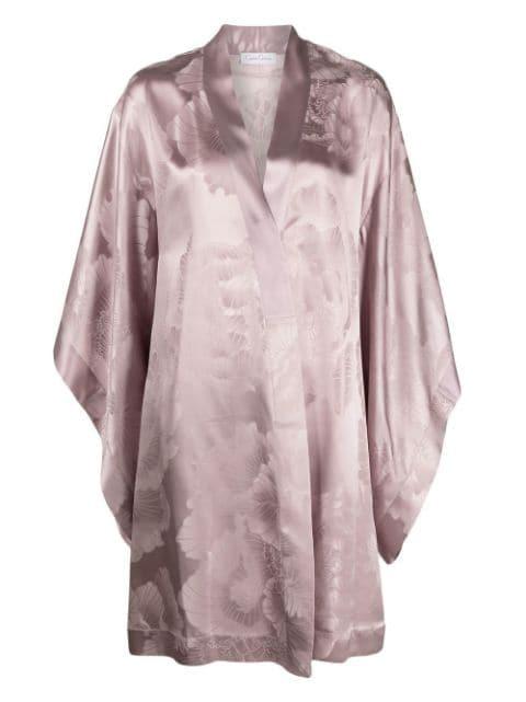 floral-print silk robe by CARINE GILSON