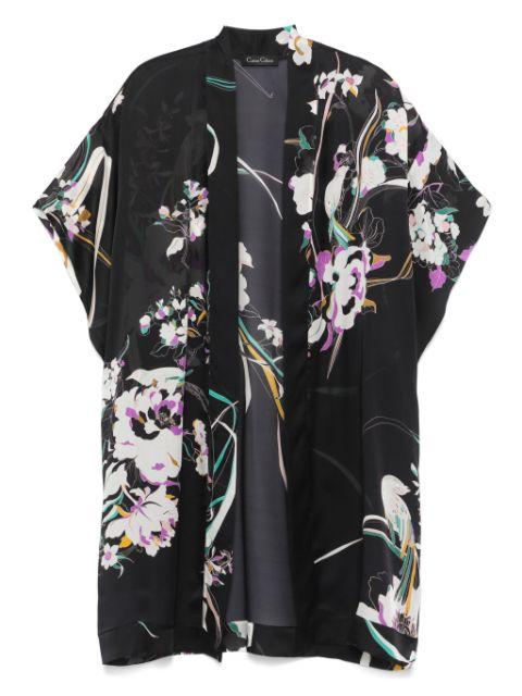 floral-print silk robe by CARINE GILSON