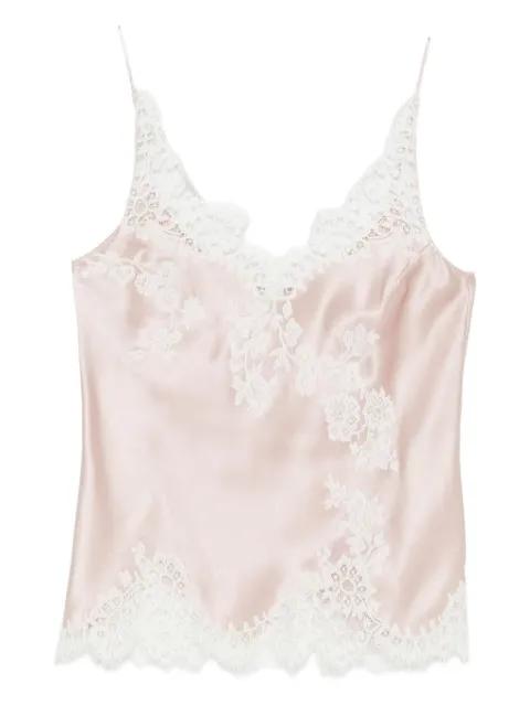 lace-detail V-neck slip by CARINE GILSON