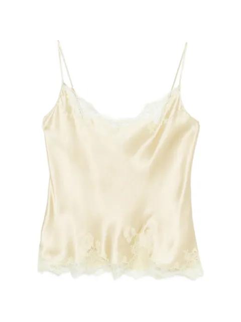 lace-detail silk camisole by CARINE GILSON
