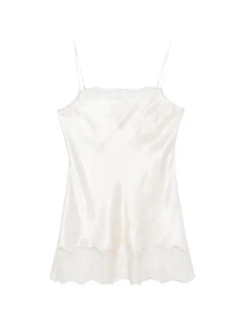 lace-detail silk slip dress by CARINE GILSON