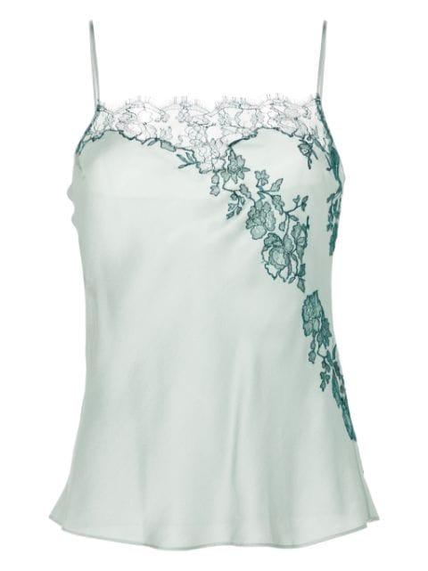 lace-trim silk camisole by CARINE GILSON