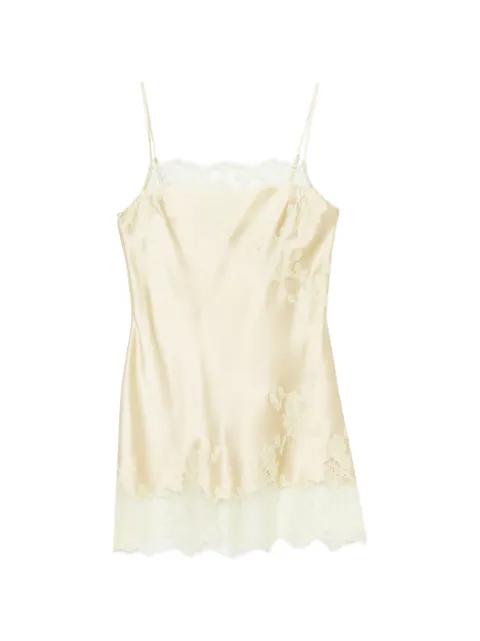 lace-trim silk slip dress by CARINE GILSON