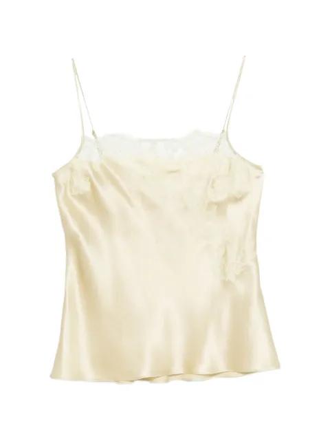 satin lace-detail camisole by CARINE GILSON