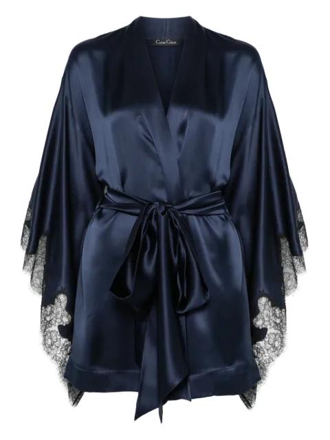 satin silk robe by CARINE GILSON