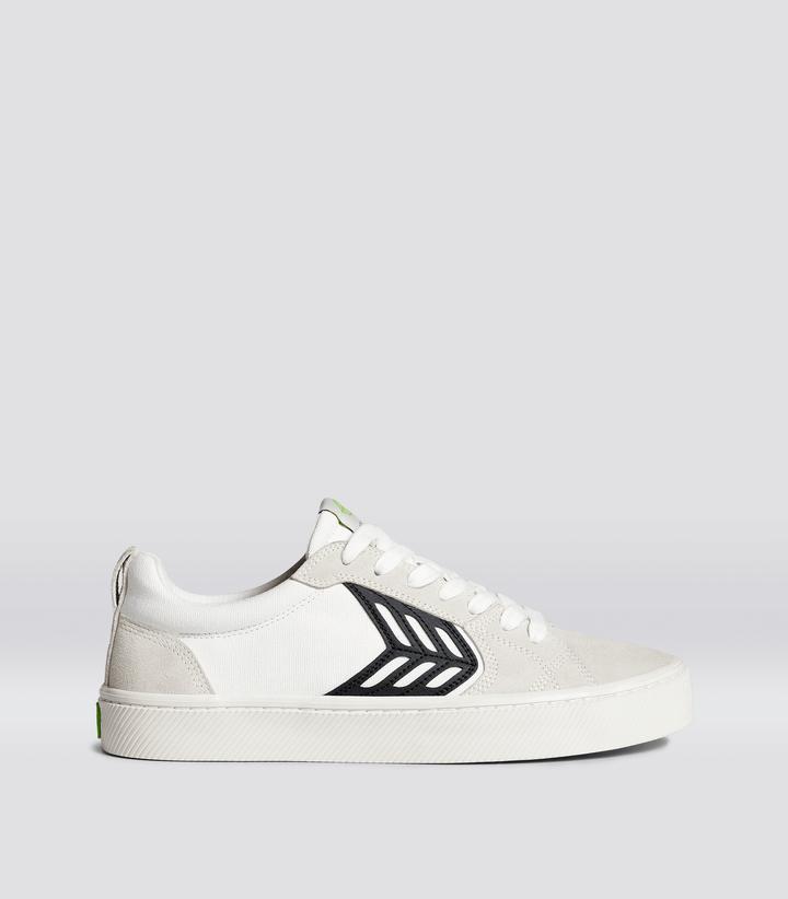 CATIBA PRO Canvas Off-White Suede Vintage White Black Logo by CARIUMA