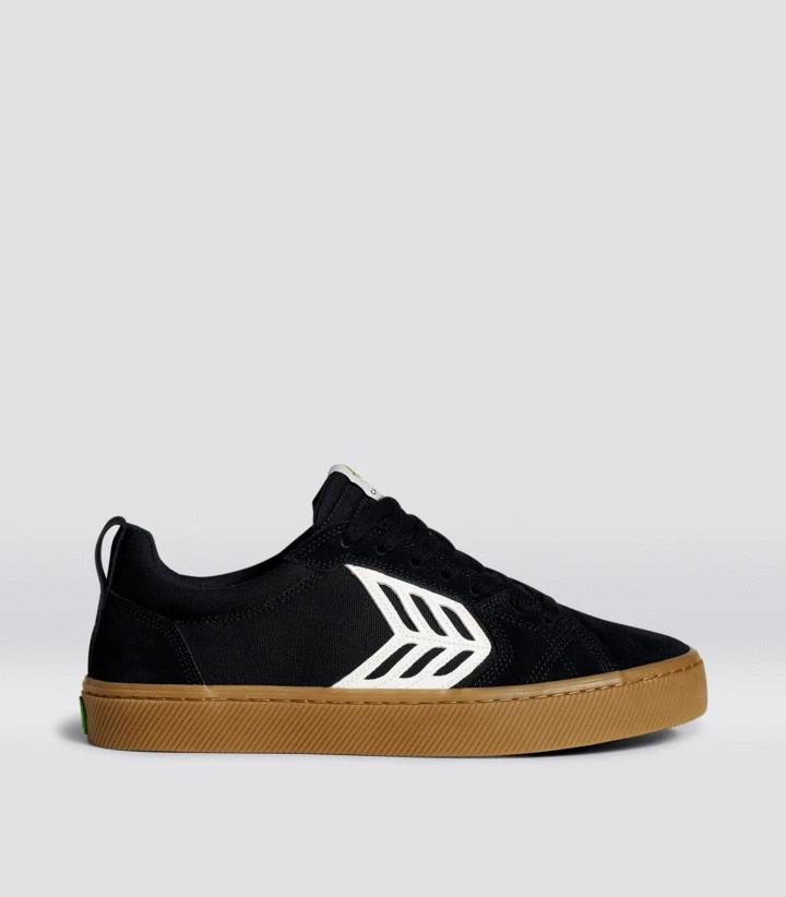 CATIBA PRO Suede and Canvas Gum Black Ivory Logo by CARIUMA