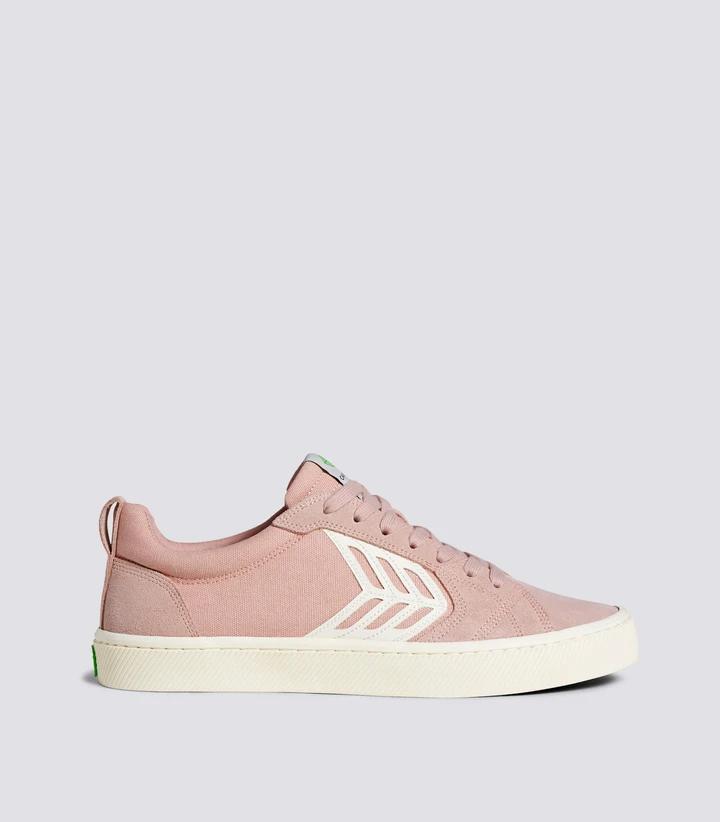 CATIBA PRO Suede and Canvas Rose Ivory Logo by CARIUMA