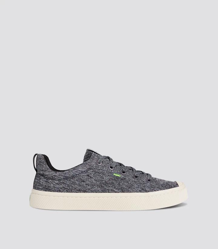 IBI Low Stone Grey Knit Sneaker Men by CARIUMA
