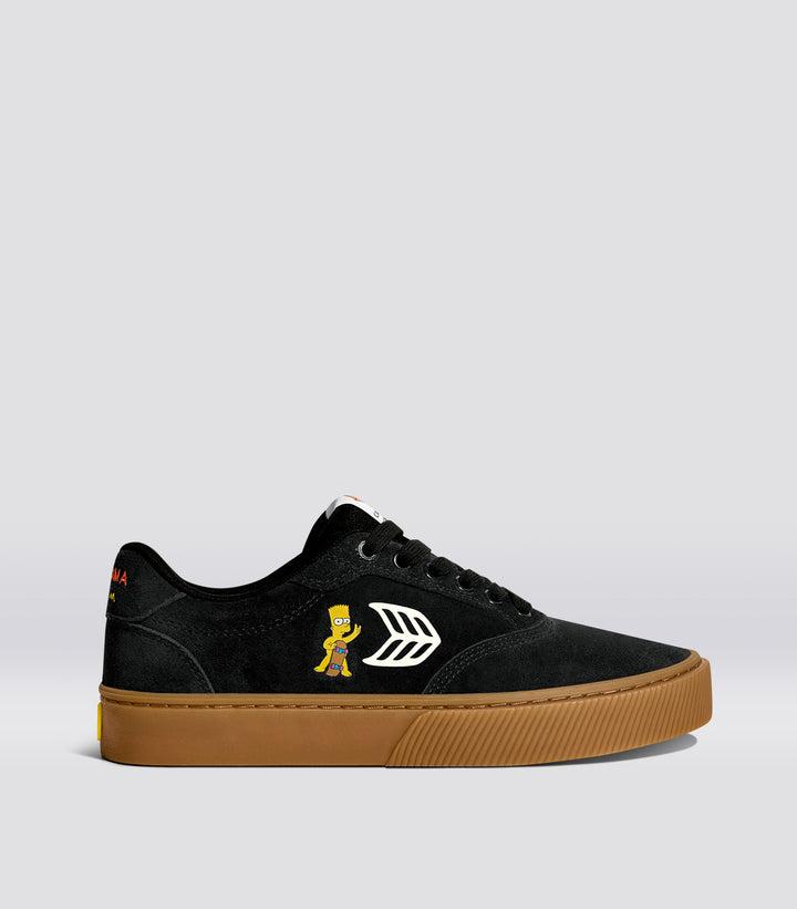 SIMPSONS NAIOCA Suede Black Bark Skateboard by CARIUMA