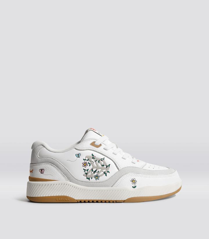 The Simpsons UBA Leather White Lisa Flowers by CARIUMA