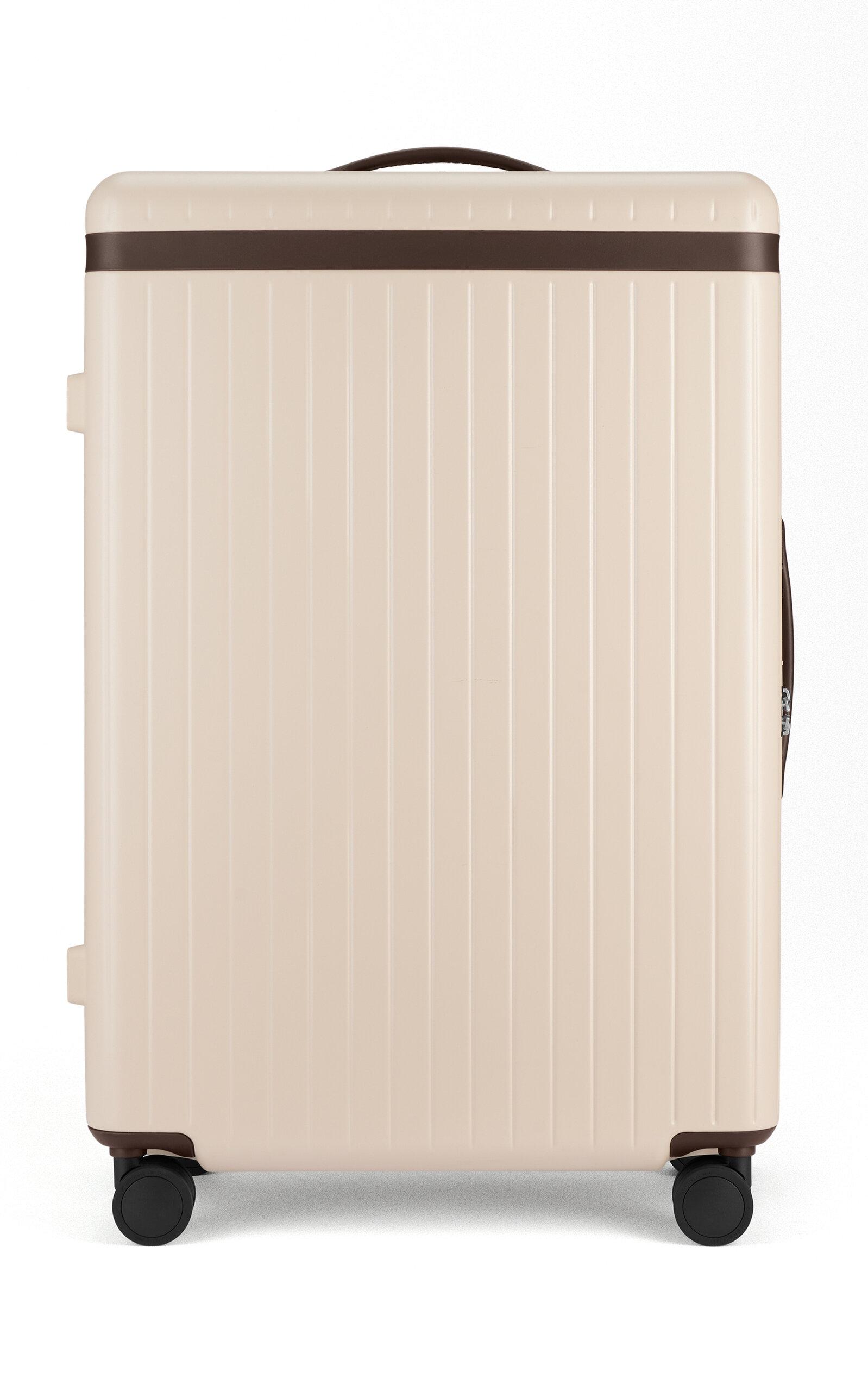 Carl Friedrik - The Large Check-In Core Luggage - Off-White - Moda Operandi by CARL FRIEDRIK