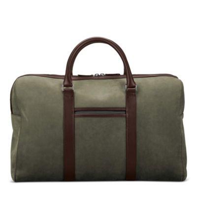 Compact Leather Weekender Bag by CARL FRIEDRIK
