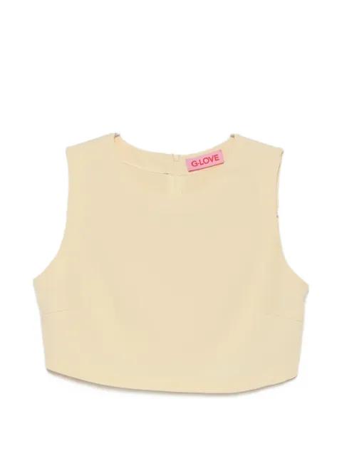 Vaud cropped sleeveless top by CARLA G.