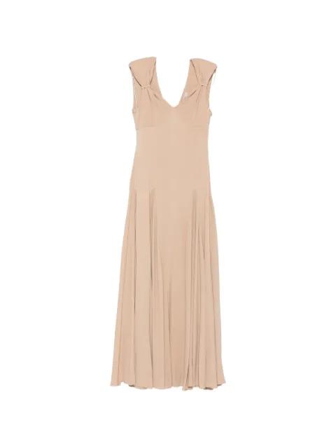 beige maxi dress by CARLA G.