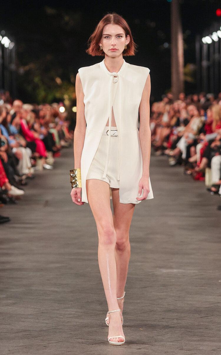 Carla Zampatti Tie-Neck Crepe Vest - Moda Operandi by CARLA ZAMPATTI