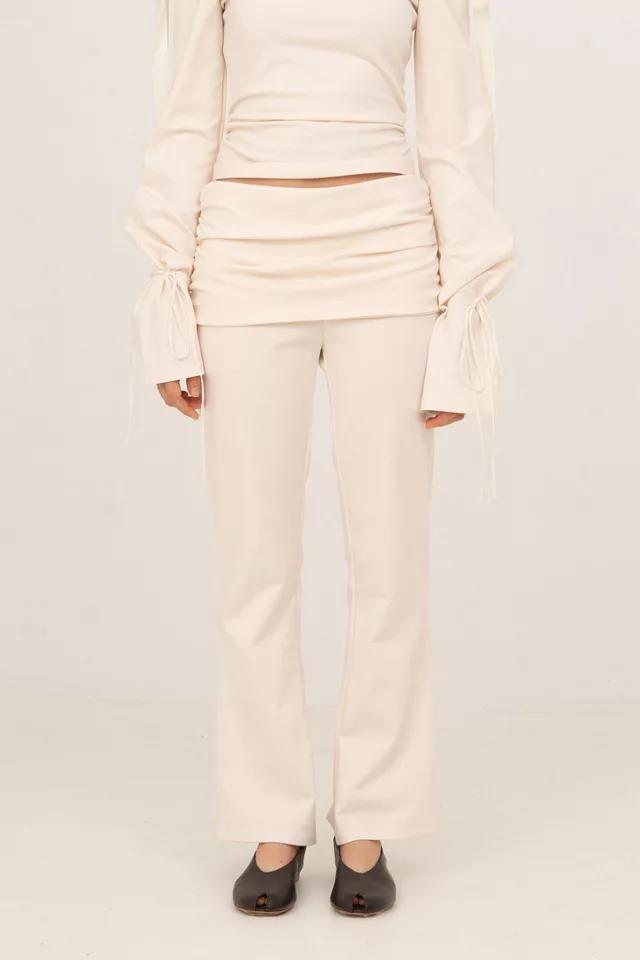 Carmen Says Angelic White Jersey Pants by CARMEN SAYS