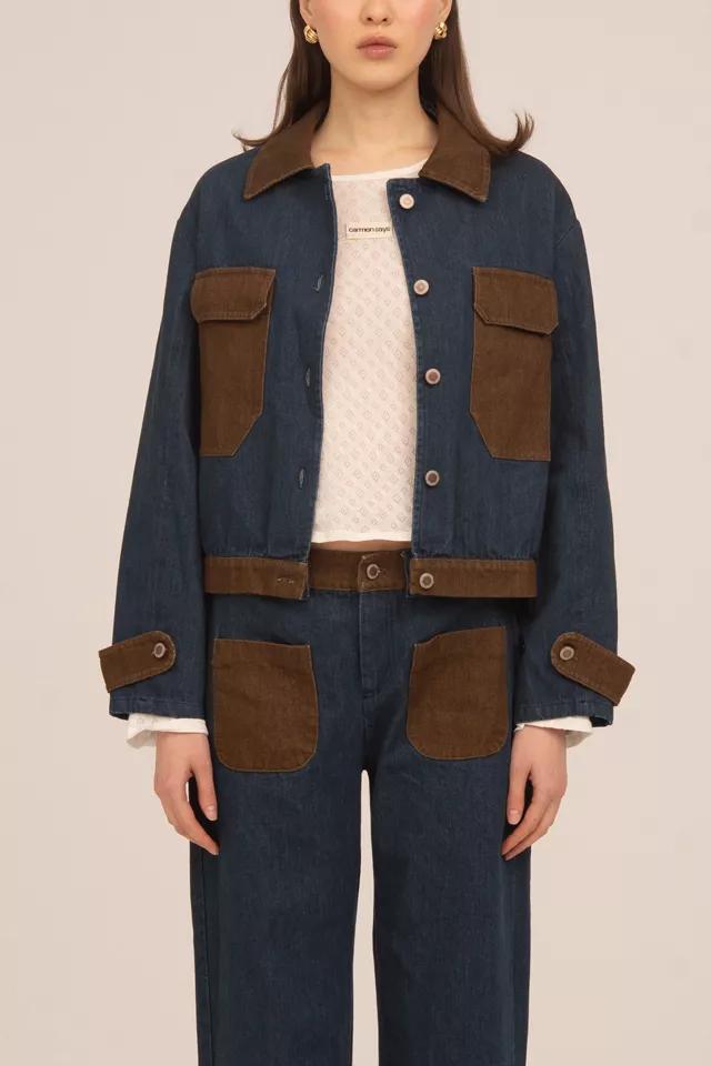 Carmen Says Backstreet Blue and Brown Denim Jacket by CARMEN SAYS
