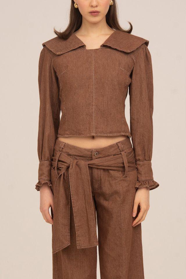 Carmen Says District Denim Blouse by CARMEN SAYS