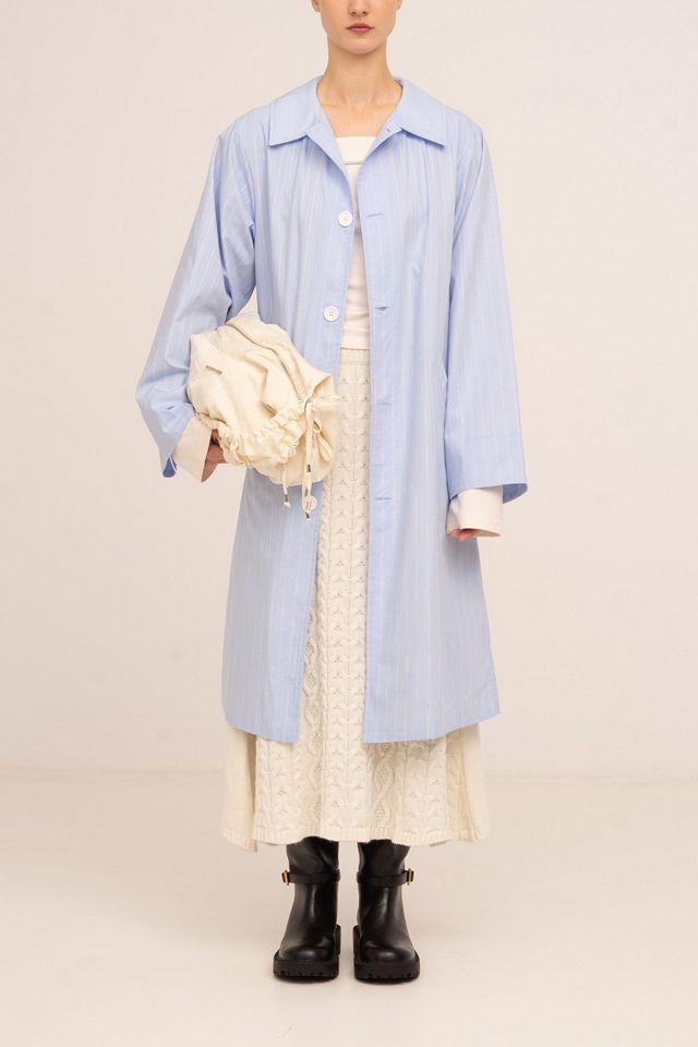 Carmen Says Hunter Striped Trench Coat by CARMEN SAYS