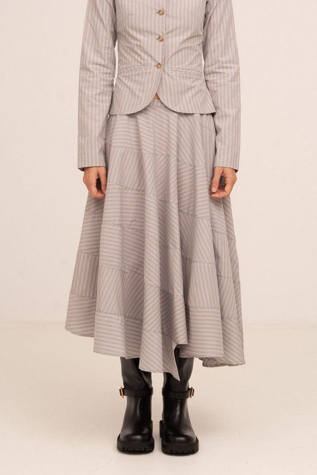 Carmen Says Midnight Striped Flared Skirt by CARMEN SAYS