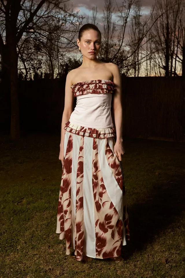 Carmen Says  Noctis Flower Print Skirt by CARMEN SAYS