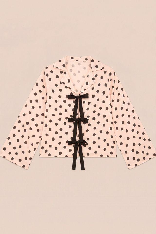 Carmen Says Noctis Polka Dot Pajama Shirt by CARMEN SAYS