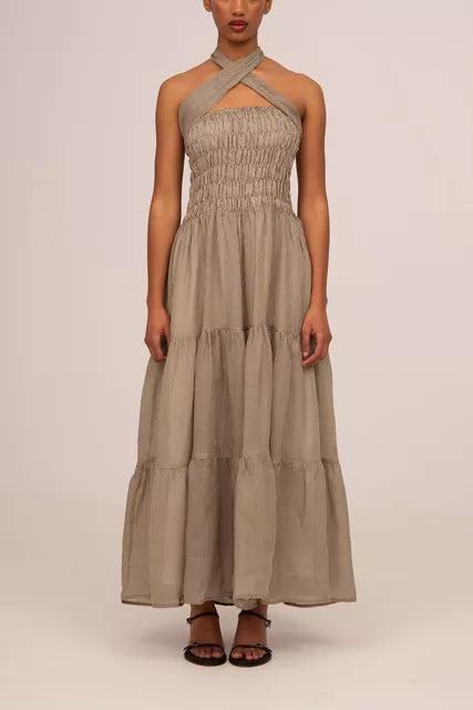 Carmen Says Striped Grace Maxi Dress by CARMEN SAYS