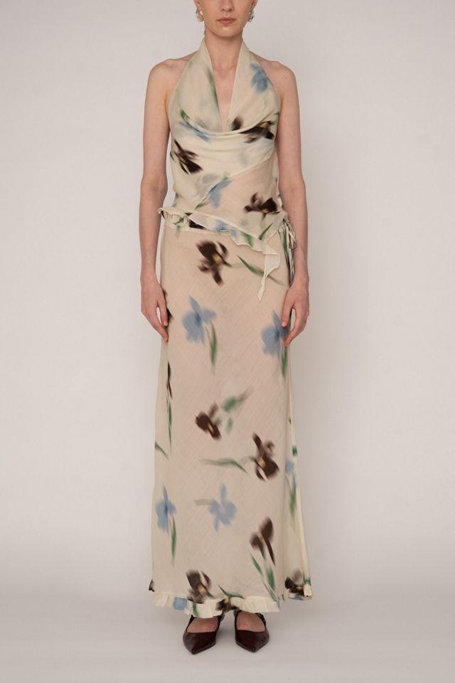Carmen Says Summer Floral Print Ice Skirt by CARMEN SAYS