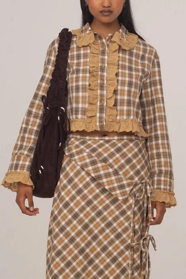 Carmen Says Willow Plaid Crop Shirt by CARMEN SAYS